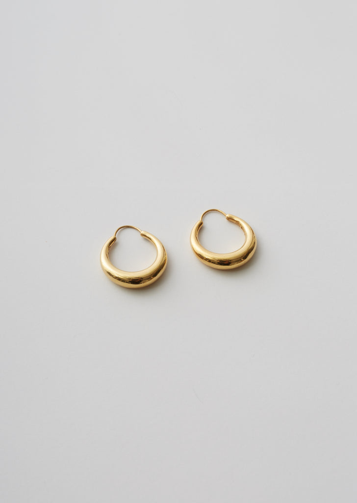 Gold Fat Snake earrings