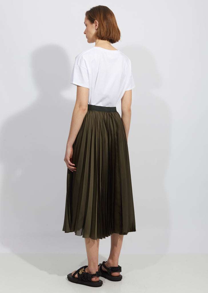 Solid Satin Skirt