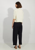 Linen & Wool Polo Sweater