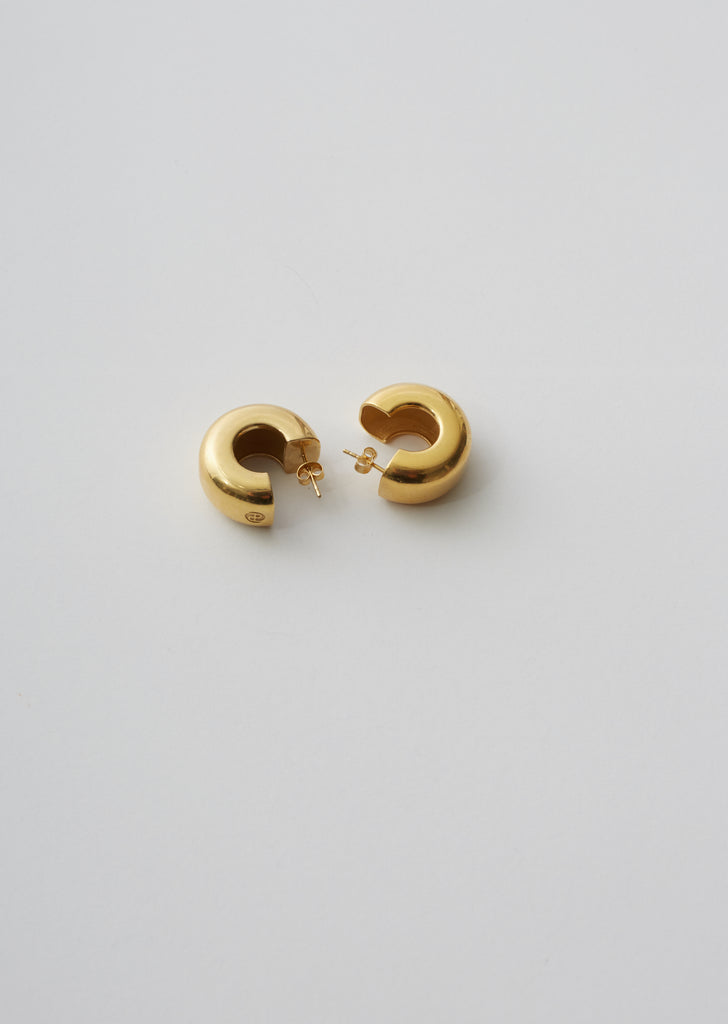 Gold Tire Earrings