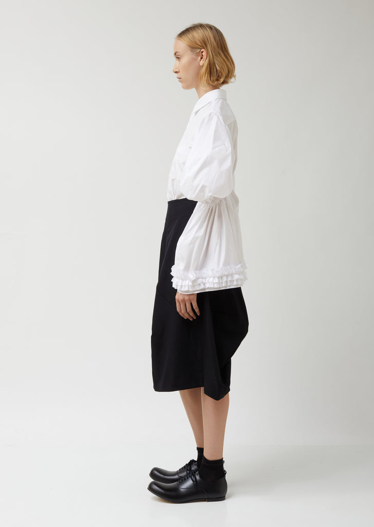 Wool Gabardine Skirt