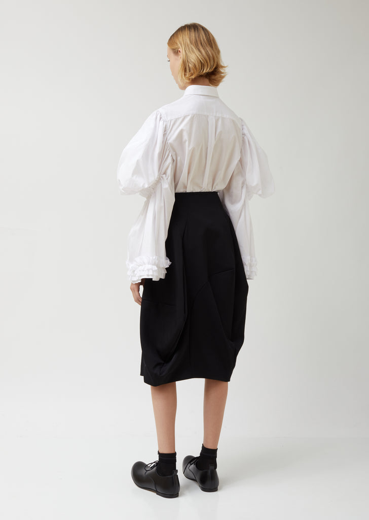 Wool Gabardine Skirt