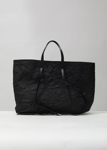 Crinkle Leather Tote