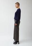 Wool Sharkskin / Stripe Pants