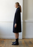 Compressed Wool Houndstooth Oversized Dress