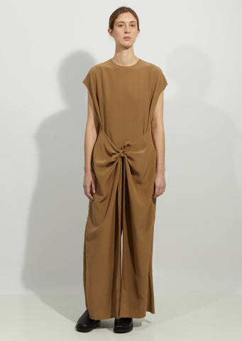 Silk Knot Jumpsuit
