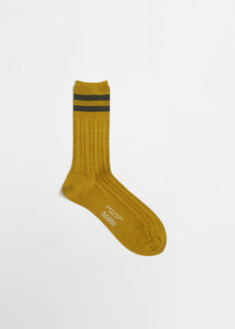 Two Lined Cable Socks