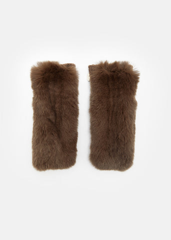 Fur Fingerless Gloves