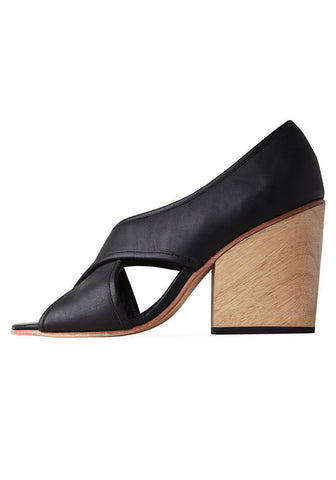 Cross Strap Open Toe Heel
