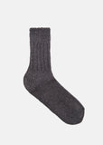 Linen-Cotton Mix Socks in Grey