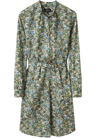 Belted Floral Shirtdress