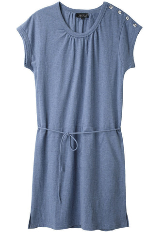 Buttoned Indigo Dress