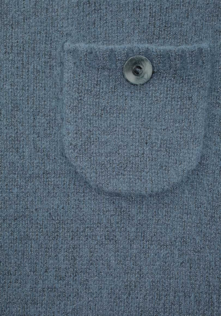 Buttoned Pocket Sweater