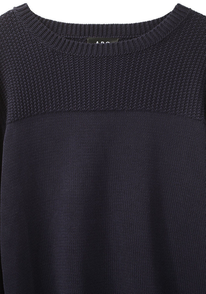 Contrast Knit Pullover
