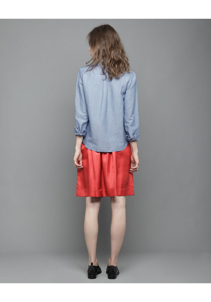 Pleated Rouge Skirt