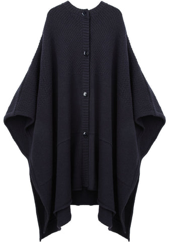 Oversized Knit Cape