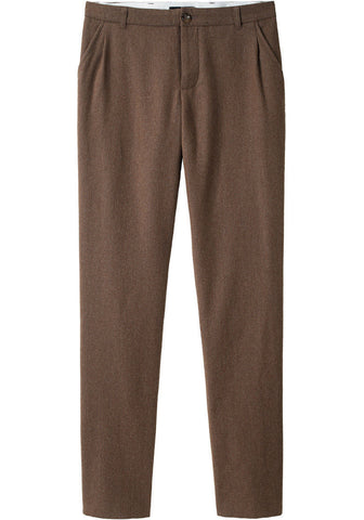 Pleated Flannel Pant