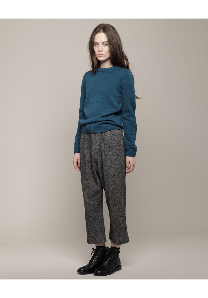 Pointelle Wool Pullover