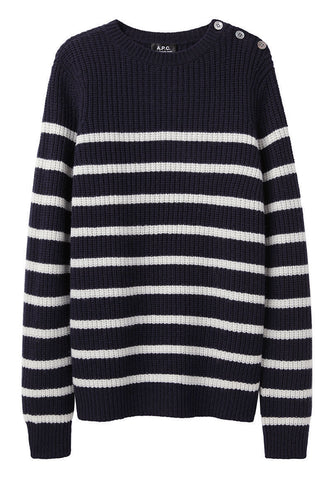 Ribbed Marine Sweater