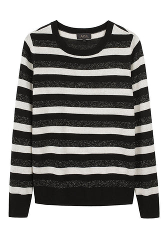 Striped Lurex Pullover