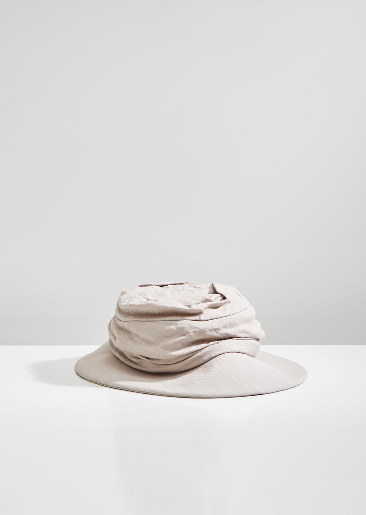 Gathered Linen Hat