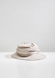 Gathered Linen Hat