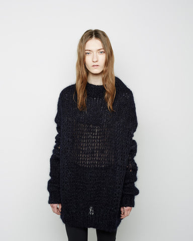 Ocean Oversized Mohair Knit