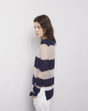 Octave Striped Mohair Pullover