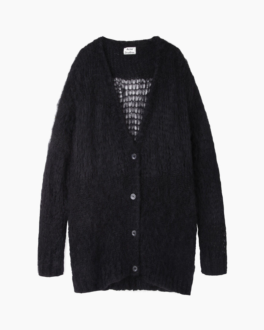 Graphic Mohair Long Cardigan - Ready-to-Wear 1AAGND