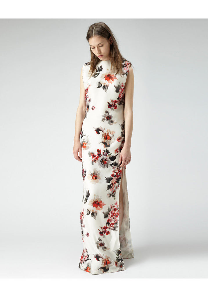 Palm Long Floral Dress