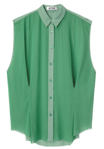 Scallop Sleeveless Shirt