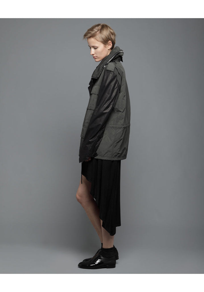 Anorak w/ Leather Sleeves