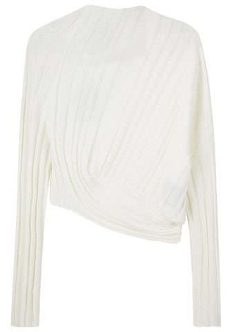 Asymmetric Rib Sweater