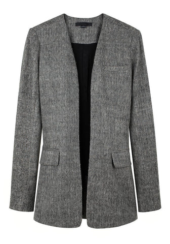 Blanket Felt Collarless Jacket