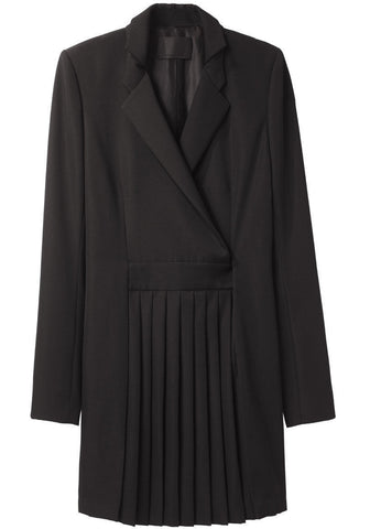 Coat Dress W/ Pleated Panel