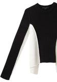 Color Block Long Sleeve Pullover
