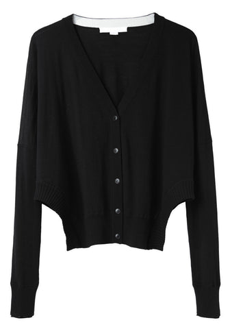 Drapey Cutaway Hem Cardigan