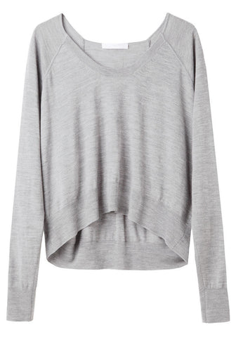 Merino Cropped Pullover