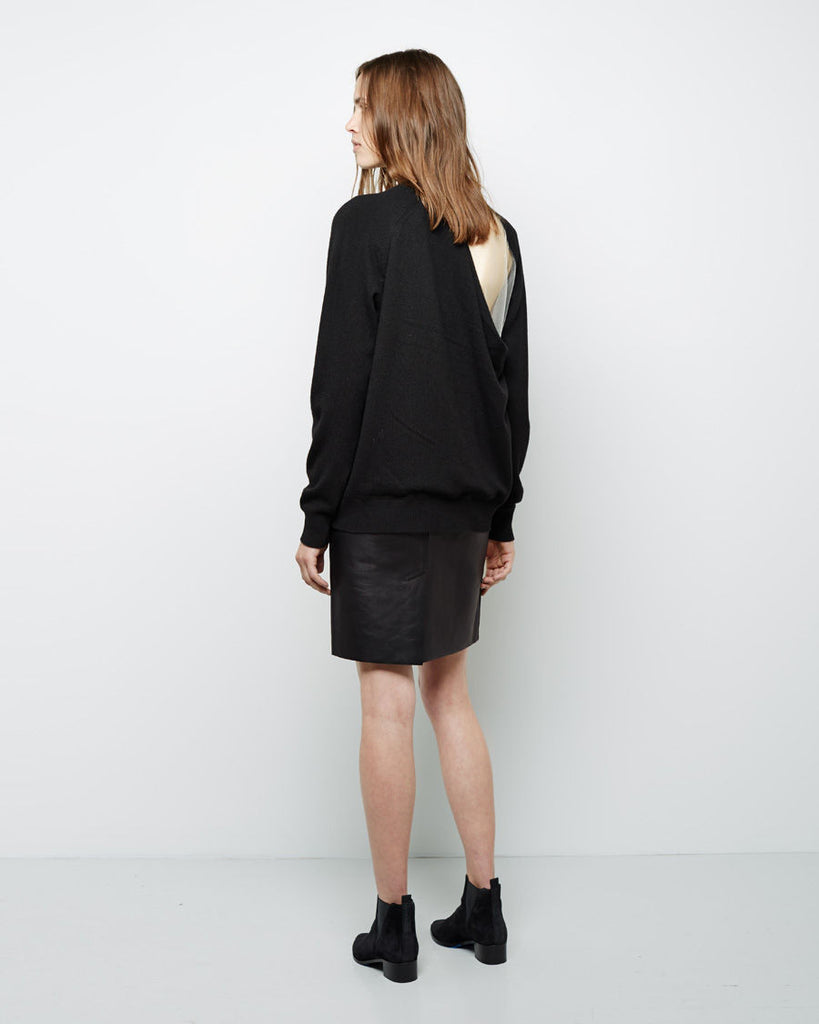 Mesh Cut-Out Pullover