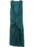 Sarong Dress w/ Zip Detail