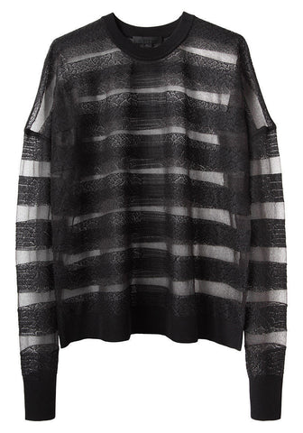 Snakeskin Stripe Pullover