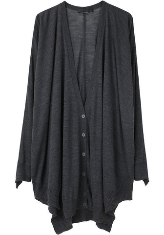 Split Merino Cardigan
