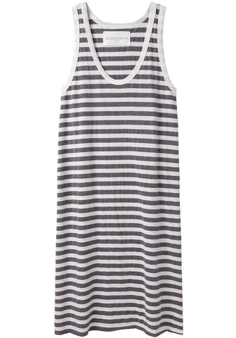 Slub Stripe Tank Dress