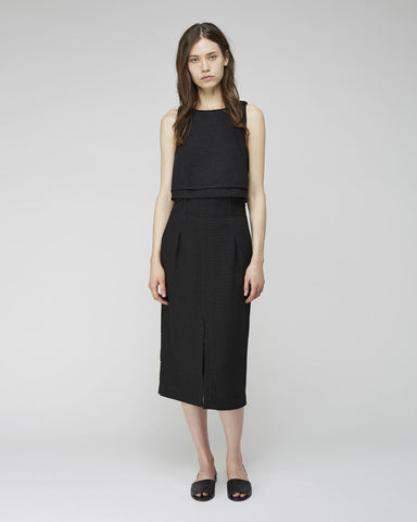 Paulina Paperbag Slit Skirt