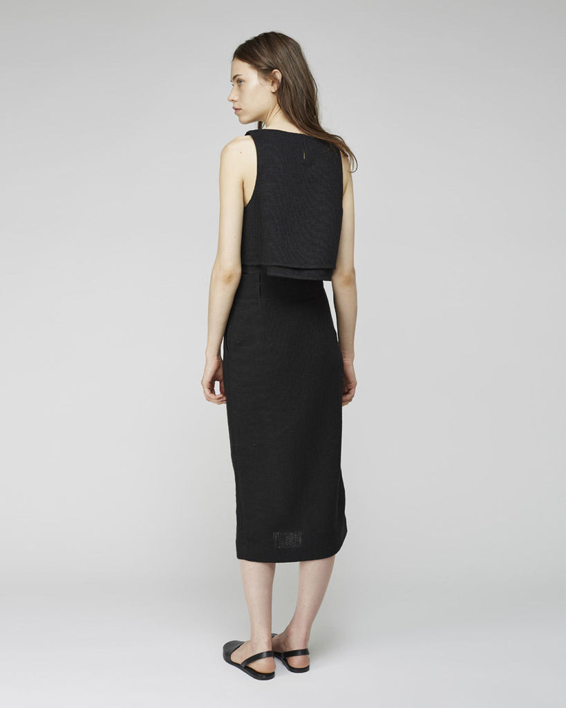 Paulina Paperbag Slit Skirt