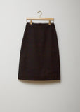 Wool Cotton Blend Utility Skirt