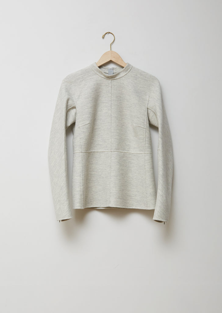 Paneled Soft Wool Top – La Garçonne