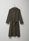 Cotton Twill Trench Coat Dress