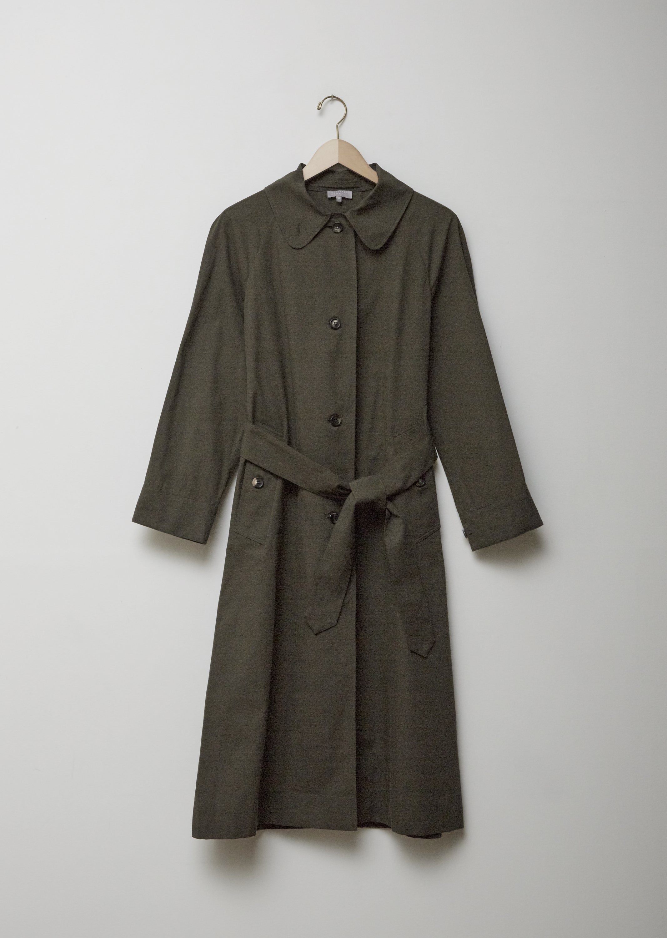Cotton Twill Trench Coat Dress La Garonne Cotton Twill Trench Coat Dress La Garonne