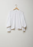 Cotton Jersey Large Puff Sleeve Top